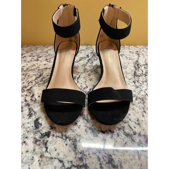 Style & Co Block Sandals Ankle Strap Sandals Kitten Heel Paycee Minimalist - Picture 1 of 7